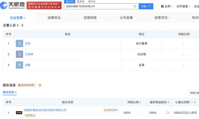 縱橫股份成立成都智飛科技公司，加碼人工智能行業(yè)應(yīng)用布局